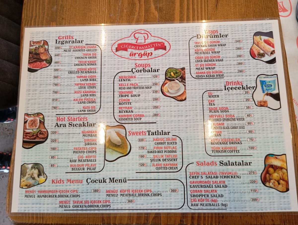 Menu Cigerci Bahattin Urgup-4